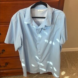 Columbia PFG Light Blue Men's Shirt